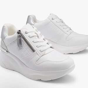 DREAM PAIRS Women Wedge Sneakers Ladies High Heeld Platform Fashion Sneaker